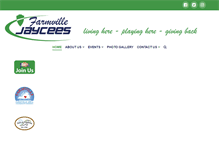 Tablet Screenshot of farmvillejaycees.com